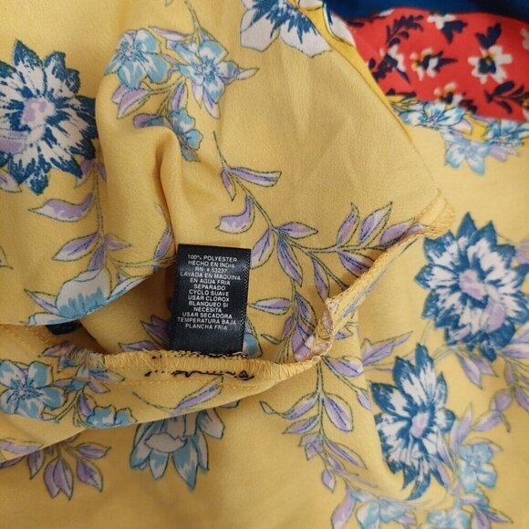 Mile Gabrielle VTG Sleeveless Shift Hankerchief Dress Multicolor Mixed Print M - Picture 12 of 12